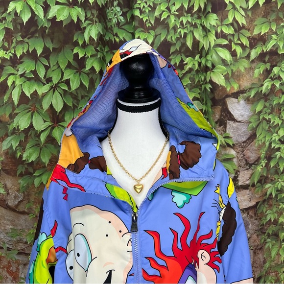 RARE MEMBERS ONLY X RUGRATS Hooded Windbreaker, M - Picture 5 of 16